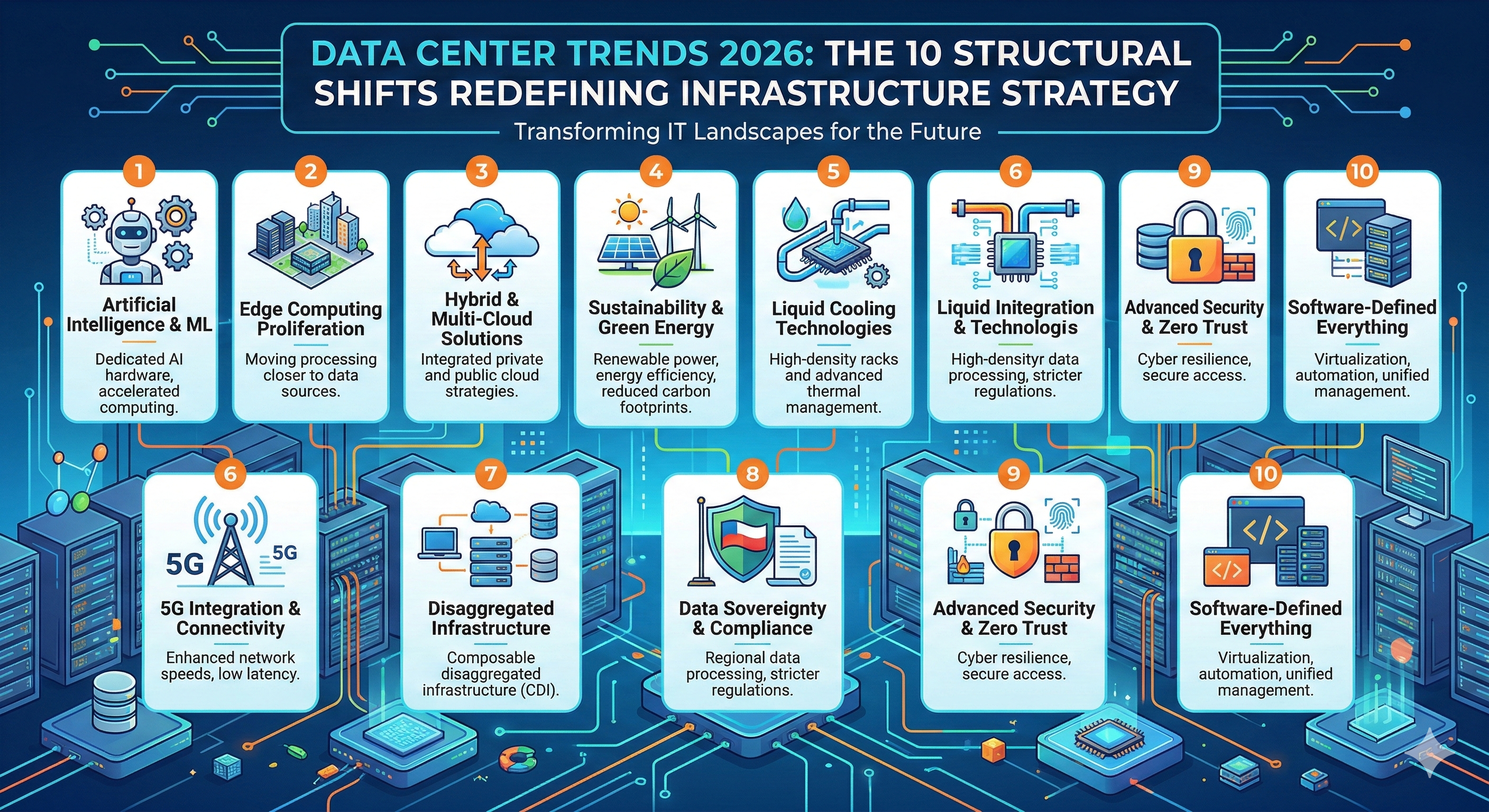 Data Center Trends 2026: The 10 Structural Shifts Redefining Infrastructure Strategy